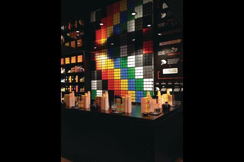The colourful products almost look like a Rubik’s Cube